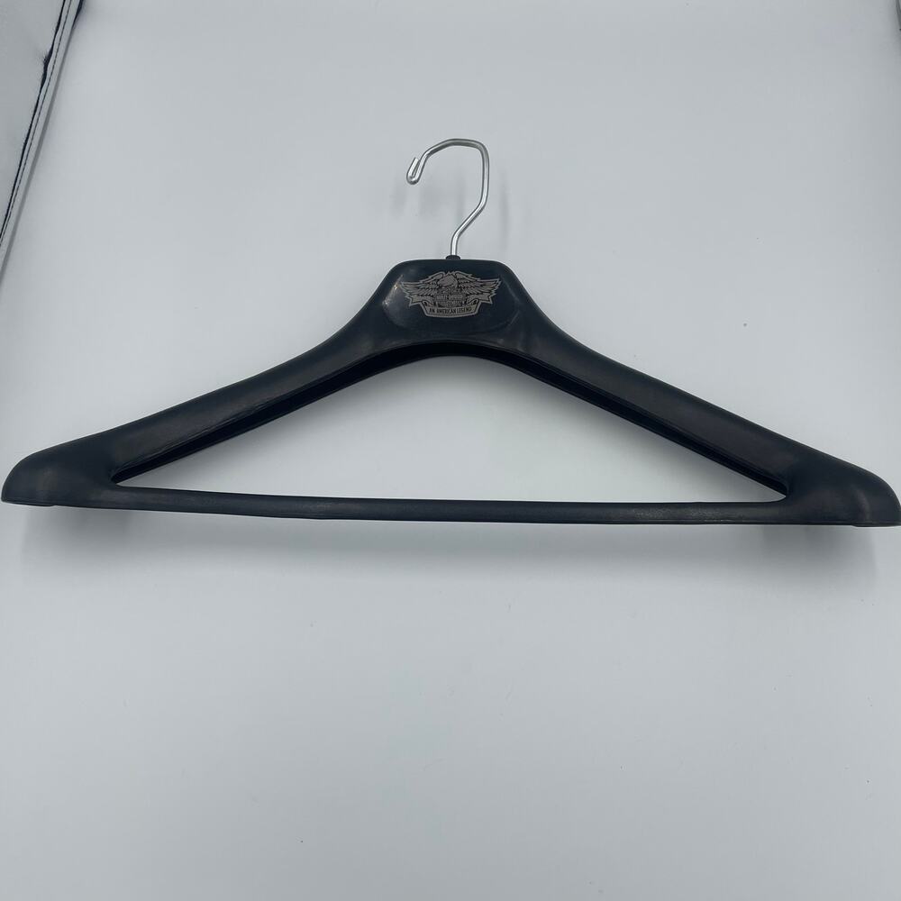 Harley Davidson Black Clothing Leather Coat Vest Chaps Jacket Hanger
